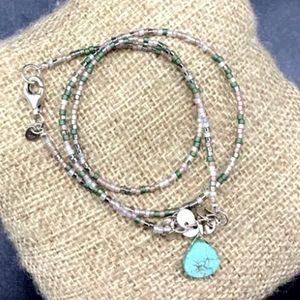 Silpada Sterling Turquoise Howlite Fresh Glow Necklace